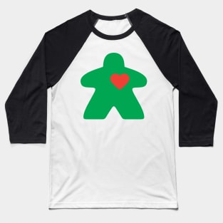 Meeple Love - green Baseball T-Shirt